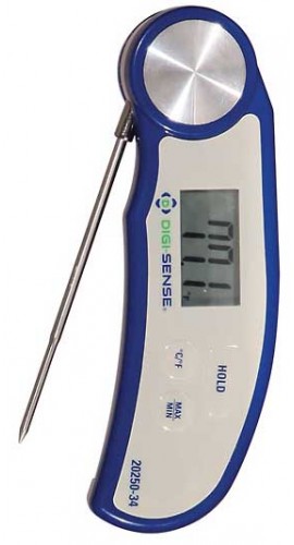 Digi-Sense WD-20250-34 Precalibrated Folding Pocket Thermometer, 4.5in-