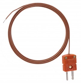 Dracal TMC-N-A-5 Pre-Wired Thermocouple Probe with Teflon insulation and bare welded point, 5&#039;, type N-