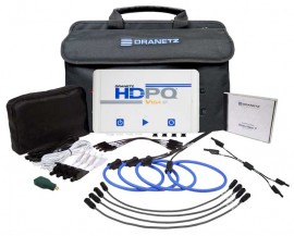 Dranetz HDPQ-SPVAFLEX6KPKG Visa SP Power Quality Analyzer Package with 3-phase and single-phase flexible current transformers, 60/600/6000 A-