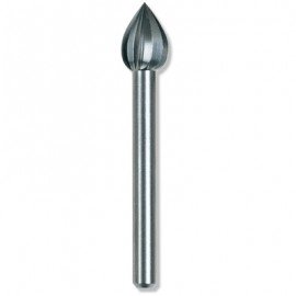 Dremel 121 Carving Bit, flame, 0.25&quot;-