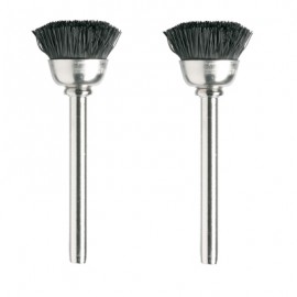 Dremel 404-02 Nylon Bristle Brushes, 0.5", 2-pack-