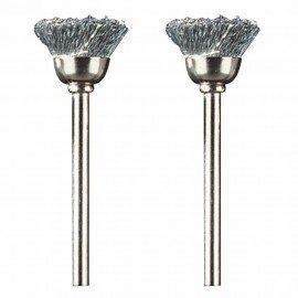 Dremel 442-02 Carbon Steel Brushes, 0.5&quot;, 2-pack-