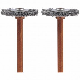 Dremel 530-02 Stainless-Steel Brushes, 0.75&quot;, 2-pack-