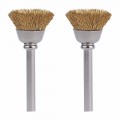 Dremel 536-02 Brass Brushes, 0.5", 2-pack-