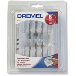 Dremel 692 6-Piece Router Bit Kit-