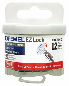 Dremel EZ456B-01 EZ-Lock Rotary Cutting Wheels, 1.5&amp;quot;, 12-pack-