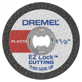Dremel EZ476 EZ-Lock Plastic Cutoff Wheels, 1.5", 5-pack-