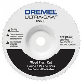Dremel US600-01 Wood Flush Cut Wheel, 3.9"-