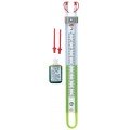Dwyer 1222-M400-D U-Tube Manometer (200-0-200mm w.c.) using red gauge fluid-