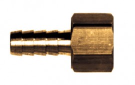 Dwyer 126-3B Brass Bardbed Connector, 3/16&amp;quot; x &amp;frac14;&amp;quot; FNPT-