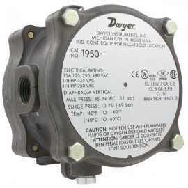 Dwyer 1950-0-2F Explosion-Proof Differential Pressure Switch (.15-.50" w.c)-
