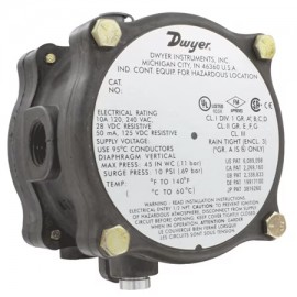 Dwyer 1950G Series Differential Pressure Switch, 15 to 0.50&amp;quot; w.c, explosion-proof-