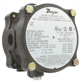 Dwyer 1950G-10-B-120 Explosion-Proof Differential Pressure Switch for Natural Gas (3.0-11"w.c.)-