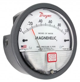 Dwyer Series 2000 Magnehelic Differential Pressure Gauge, 0 to 100 PA, minor divisions 2.0-