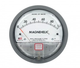 Dwyer 2010AV Magnehelic Differential Pressure Gauge (0-10"w.c. &amp; 2000-12, 500 fpm)-