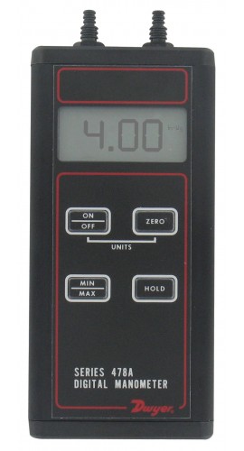 Dwyer 478A-1 Digital Differential Manometer (-60 to 60&quot;w.c.)-