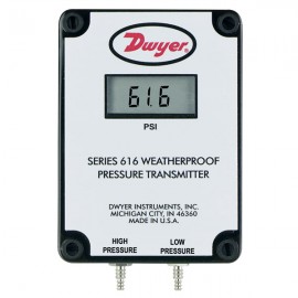 Dwyer 616W-4M-LCD Weatherproof Differential Pressure Transmitter (0-5 kPa) with LCD-