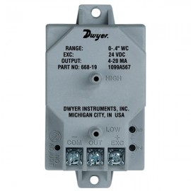 Dwyer 668-5 Differential Pressure Transmitter (0-5.0&quot;w.c.)-