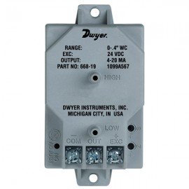 Dwyer 668-6 Differential Pressure Transmitter (0-10&quot;w.c.)-
