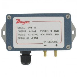 Dwyer 677B-02 Differential Pressure Transmitter (0-0.25"w.c.)-