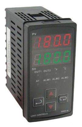 Dwyer Series 8B DIN Temperature/Process Loop Controller, 100 to 240 V AC, voltage pulse-