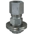 Dwyer A-307-SS Stainless Steel Static Pressure Fitting for 1/4" Metal Tubing Connection-