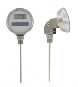Dwyer DBTA3122 Solar-Powered Bimetal Thermometer (-58 to 158&amp;deg;F) with 12" Stem-