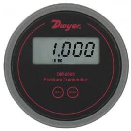Dwyer DM-2007-LCD Differential Pressure Transmitter (5"w.c.) with LCD-