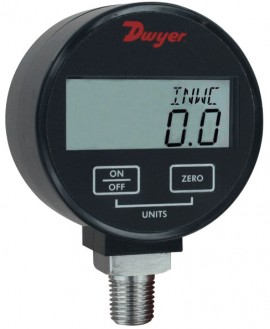 Dwyer DPGW-11 Digital Pressure Gauge for Liquid/Gas with 1% Accuracy, 0 to 500 psi-