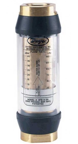 Dwyer HFA-1-22 In-Line Flow Monitor, 4 to 23SCFM-