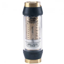 Dwyer HFB-3-15 In-line Flow Meter (2 to 15 gpm water) with 3/4&quot; NPT &amp; Brass Body-
