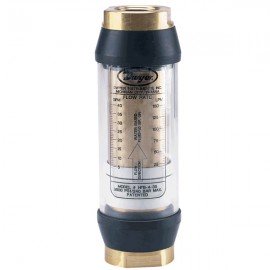 Dwyer HFB-3-15 In-line Flow Meter (2 to 15 gpm water) with 3/4&quot; NPT &amp; Brass Body-