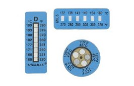 Dwyer KS-0208 Horizontal Temperature Label (465 to 554&amp;deg;F/241 to 290&amp;deg;C) with 6 levels-