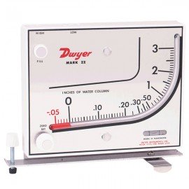 Dwyer MARK II 40-1 Inclined Manometer (.10-0-1.0"w.c.) using Red Gauge Oil-
