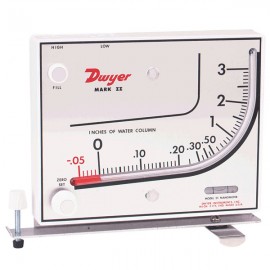 Dwyer MARK II 41-2 Inclined Manometer (.2-0-2.4&quot;w.c.) using Blue Gauge Fluid-