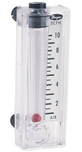 Dwyer MMF-10-TMV Flow Meter, Mini-Master, 1/10 SCFH Air-