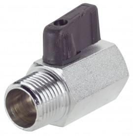 Dwyer MVB-WF4 Ball Valve, Wedge Handle, 1/2", Female/Female-