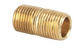 Dwyer A-334 Brass Close Nipple, 1/8&quot; NPT-