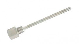 Dwyer TE-TNS-N124N-12 Series TE-TNS 304 Stainless-Steel Thermowell, 12&quot;, 0.5&quot; internal and 0.75&quot; external connections-