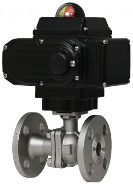 Dwyer WE07-CMD01-T-A Flanged Stainless Steel V-Ball Valve, 1/2&amp;quot; EXP Electric Modulating-