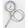 Dynisco PG442R-10M-12/30 Mechanical Pressure Gauge, rigid snout with flexible stem, 12&amp;quot;-