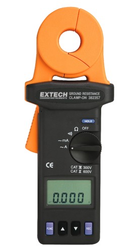 Extech 382357 Clamp-on Ground Resistance Tester with Datalogging-