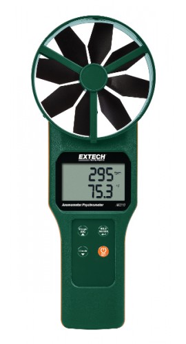 Extech AN310 Large Vane CFM/CMM Anemometer/Psychrometer-