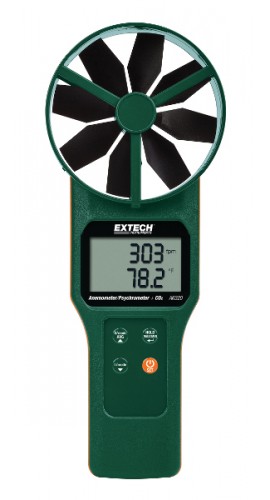 Extech AN320 Large Vane Anemometer/Psychrometer/CO2 Meter -