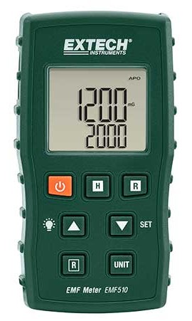 Extech EMF510 EMF/ELF Meter, Single Axis, 30 to 300Hz-