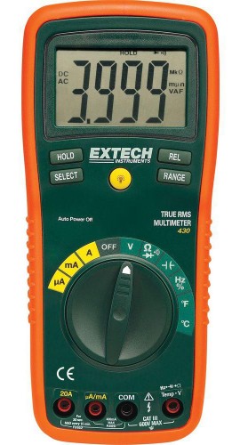 Extech EX430A True RMS Autoranging Multimeter-