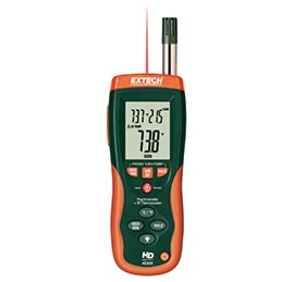 Extech HD500-NIST Psychrometer with InfraRed Thermometer,  -