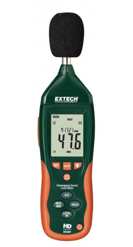 Extech HD600 Datalogging Sound Level Meter, 30 to 130dB -