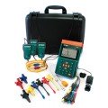 Extech PQ3350-1 3-Phase Power &amp; Harmonics Analyzer with 12in Flexible Current Clamp Probes-