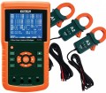 Extech PQ3450-12 3-Phase Power Analyzer/Data Logger Kit with set of 3 CTs, 1200 A-